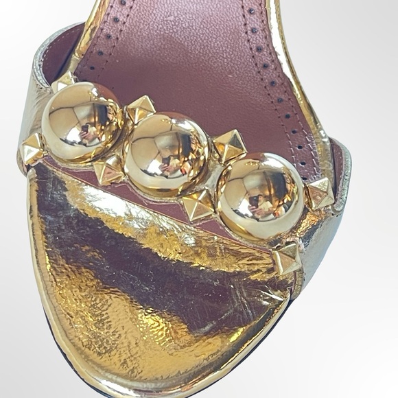 ALAIA La Bombe Elegant Gold Women's Heels NWOT size 36 1/2 - 6.5 - Picture 6 of 10